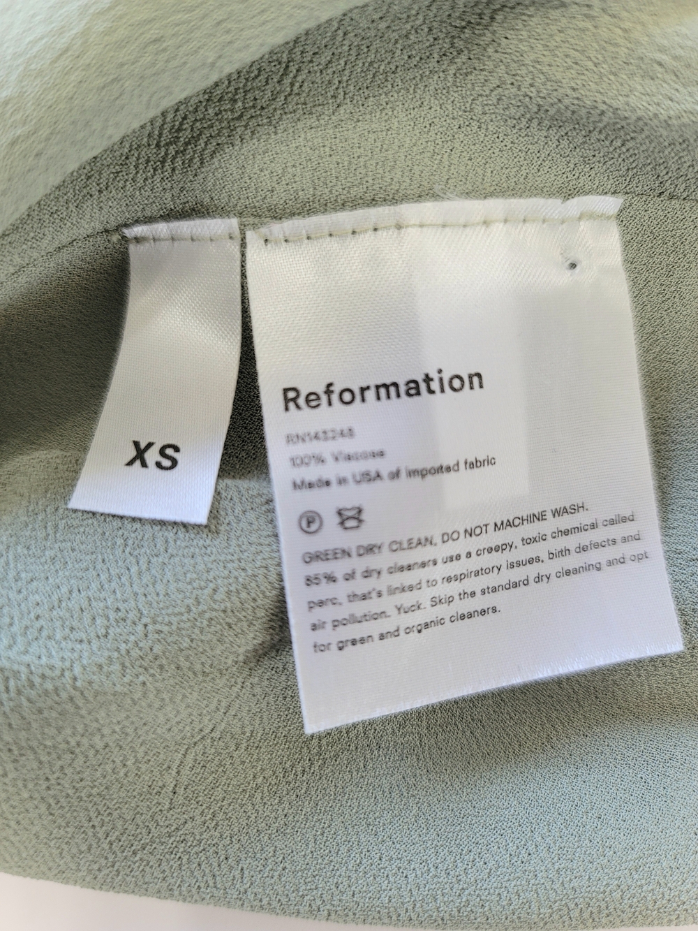 Reformation Kelli Floral Long Sleeve Smocked Square Neck Mini Dress XS - Picture 6 of 7